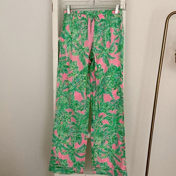 Lilly Pulitzer Palm Tree Beach Pants / NWOT - Picture 1 of 5